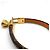 Bracciale Louis Vuitton Alma Oro Marrone - vista 8