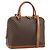 Céline Celine Vintage Macadam Canvas and Leather Marrone