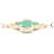 Bracelet Vintage Alhambra 5-Motif Van Cleef & Arpels Doré Vert  - vue 4