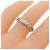 Anello Chanel Coco Crush Medium Band in Platino e Diamante - vista 5