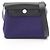 Borsa a tracolla Hermès Herbag Zip Mini Nero Porpora