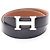 Hermès Hermes Constance H-belt Reversibler Ledergürtel für Herren Braun Schwarz