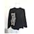 Autre Marque Moewy schwarzer Pullover Häkel-Applikation  - Ansicht 11