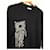 Autre Marque Moewy schwarzer Pullover Häkel-Applikation  - Ansicht 3