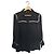 Blusa Zara Nera con Dettagli Testurizzati Nero
