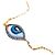 Autre Marque Lito Bracciale Petit Blue Evil Eye in Oro Giallo e Zaffiri Bianco D'oro - vista 2