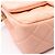 Borsa a tracolla Chanel Mini Matelassé 20 in agnello rosa - vista 9