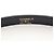 Cintura Chanel in pelle nera e placca con logo in metallo Nero - vista 4