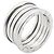 Bulgari Anello Bvlgari B-zero1 4-Band in oro bianco 18K Argento - vista 3