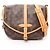 Borsa a tracolla Louis Vuitton Saumur 30 Monogram Marrone Monogramma
