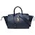 Borsa Tote Downtown con logo Saint Laurent YSL Blu navy