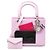 Bolsa Christian Dior Dior Lady Pocket Rosa Multicor - vista 7