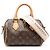 Borsa Louis Vuitton Monogram Speedy Bandoulière 20 Marrone