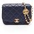 Timeless Borsa Chanel Matelassé Small Flap Blu navy