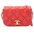 Borsa a tracolla mini matelassé Chanel Rosso