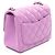 Borsa a Spalla Chanel Mini Matelassé Porpora - vista 2