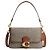 Coach Soft Tabby Borsa a Spalla in Micro Jacquard Signature Marrone Monogramma
