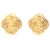 Orecchini a clip Chanel Coco Mark Flower placcati oro D'oro