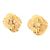 Orecchini a clip Chanel Coco Mark Flower placcati oro D'oro - vista 2