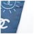 Foulard in seta Chanel Coco Mark Multicolore Blu navy  - vista 7