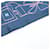 Foulard in seta Chanel Coco Mark Multicolore Blu navy  - vista 8