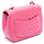 Mini borsa a tracolla Chanel Chevron V-Stitch Rosa - vista 2