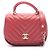 Mini borsa a tracolla 2-way Chanel Top Handle Chevron V-Stitch Rosso