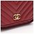 Mini borsa a tracolla 2-way Chanel Top Handle Chevron V-Stitch Rosso - vista 7