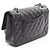 Borsa a tracolla Chanel Matelassé Double Flap Nero - vista 2