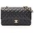 Timeless Borsa a tracolla Chanel Matelassé Double Flap Nero