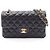 Borsa a tracolla Chanel Matelassé Double Flap Nero