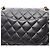 Borsa a tracolla Chanel Matelassé Double Flap Nero - vista 14