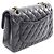 Borsa a tracolla Chanel Matelassé Double Flap Nero - vista 2