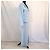 Armani Collezioni Tailleur Pantalone in Lino e Seta Azzurro Blu chiaro - vista 3