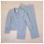 Armani Collezioni Tailleur Pantalone in Lino e Seta Azzurro Blu chiaro - vista 5