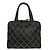 Borsa Chanel Surpique Zip Around in pelle trapuntata Medium Nero