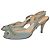 Marc Jacobs Slingback-Sandalen Hellblau Canvas Strass