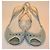 Marc Jacobs Slingback-Sandalen Hellblau Canvas Strass - Ansicht 2