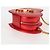 Saint Laurent Love Heart Chain Leather Mini Rosso - vista 3