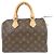 Borsa Boston Louis Vuitton Monogram Speedy 25cm Marrone