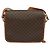 Céline Celine Vintage Macadam Canvas and Leather Marron - vue 2