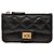 Monedero Matelassé Chanel Negro