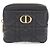 Monedero de cuero negro Christian Dior