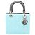 Borsa Christian Dior Lady Dior Cannage Blu Verde Crudo