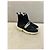 Sneakers alte Prada in tessuto nero - vista 3