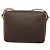 Céline Celine Vintage Macadam Circle Logo Canvas and Leather Marron - vue 2