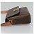 Céline Celine Vintage Macadam Circle Logo Canvas and Leather Marron - vue 4