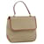 Céline Celine Vintage Macadam Canvas and Leather Beige
