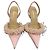 Mach & Mach Décolleté rosa decorati con perle