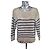 Autre Marque Nina Kendosa Gestreifter Strickpullover - Beige & Marineblau